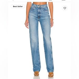 GRLFRND Sara Super High Rise Slim Straight in Lennox Hill